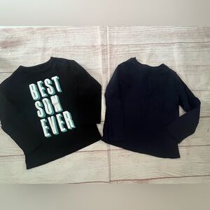 Tees Long Sleeve (2) 4T Navy/Black